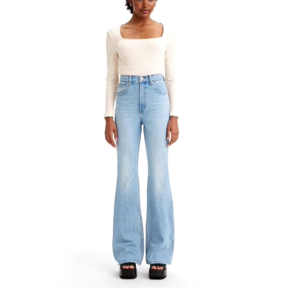 Levi's 70s high flare  Light Blue High-Rise Flared Jeans